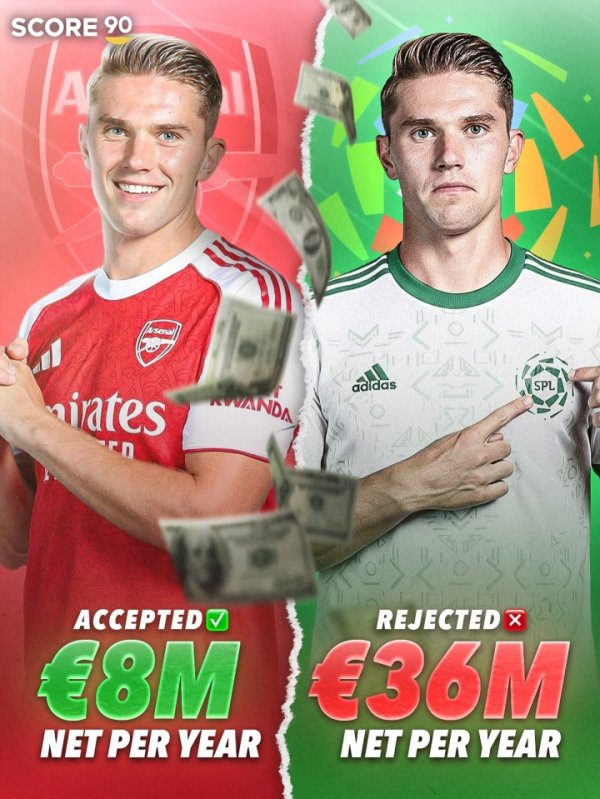 🤑拒绝4倍薪水！经纪人：约克雷斯拒绝了沙特3600万欧年薪合同